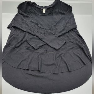 Lazy Sunday Women's Large Grey Blouse, Size L